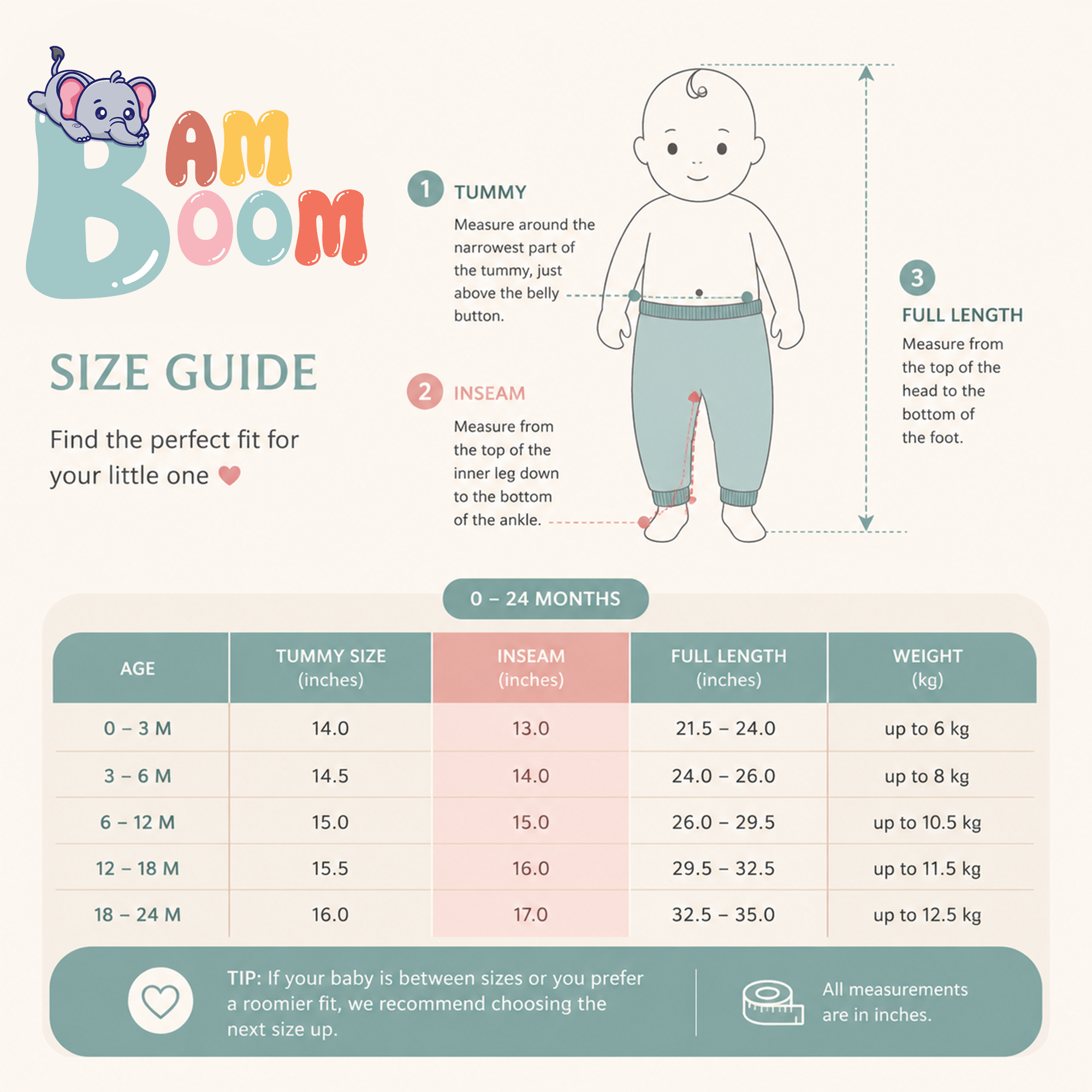 BAMBOOM Baby Unisex Pure Cotton Pyjama Pants – Pack of 3 | Lavender, Rainbow Pink & Rainbow Blue | Cloud & Rainbow Print | 6M–5Y