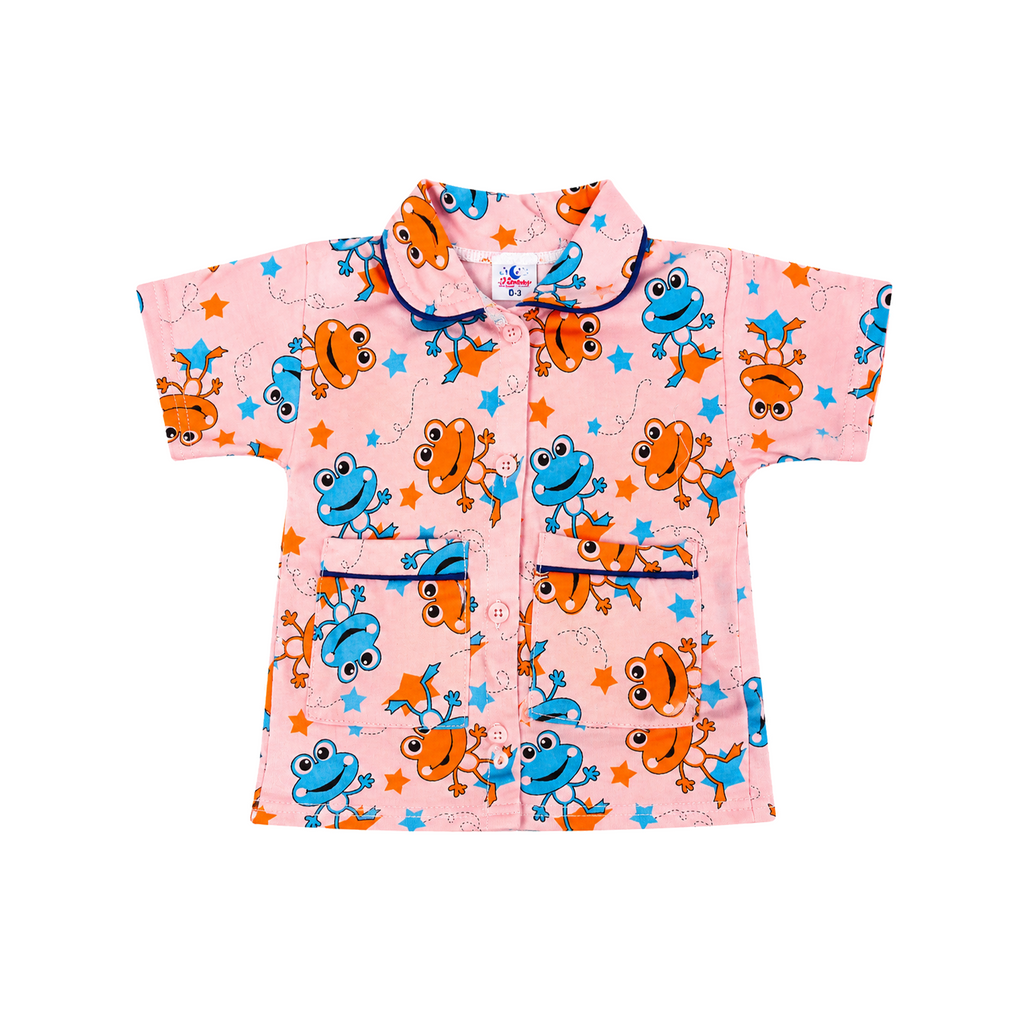 BAMBOOM Baby Boys & Girls Pure Cotton Night Suit