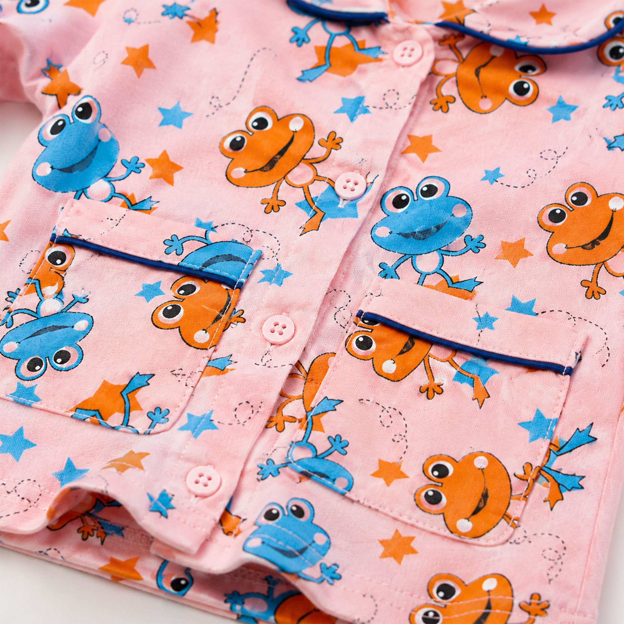 BAMBOOM Baby Boys & Girls Pure Cotton Night Suit