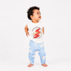 BAMBOOM Baby Girls Pure Cotton Pyjama Pants – Pack of 3 | Lavender, Sea Blue & Mint Green | Smiling Cloud Print | 6M–5Y