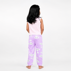 BAMBOOM Baby Unisex Pure Cotton Pyjama Pants – Pack of 3 | Lavender, Rainbow Pink & Rainbow Blue | Cloud & Rainbow Print | 6M–5Y